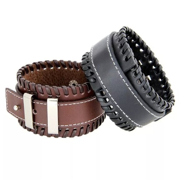 Simple String Bracelet Cool Street Accessories Leather Bracelet Men's Bracelet - Picture 3 of 14